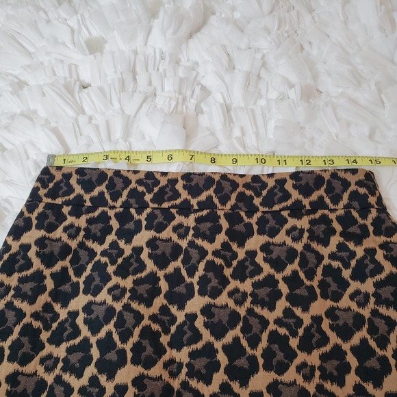 TALBOTS | LEOPARD ANIMAL PRINT TEXTURED CAREER PENCIL SKIRT WOMEN'S SIZE 6 - Picture 13 of 15